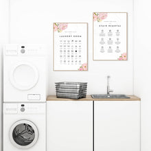 Load image into Gallery viewer, Laundry Room Guide Poster Canvas Paintings Decorative Flowers Letters Posters Prints Wall Art Picture Laundry Room Home Decor