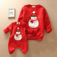 Load image into Gallery viewer, Family Christmas Sweaters 2020 News Cartoon Xmas New Year Deer Santa Claus Family Look Baby Girl Boy Clothes Mother and Daughter