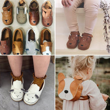 Load image into Gallery viewer, Donsje Real Leather ! Kids Brand Shoes Lovely Animal Toddler Boys Girls Fall Winter Shoes Top Quality Little Girl Leather Shoes