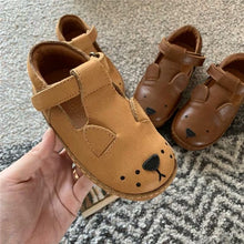 Load image into Gallery viewer, Donsje Real Leather ! Kids Brand Shoes Lovely Animal Toddler Boys Girls Fall Winter Shoes Top Quality Little Girl Leather Shoes