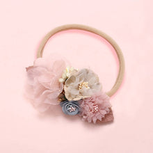 Load image into Gallery viewer, BalleenShiny Fashion Florals Headband Newborn Baby Elastic Princess Hairbands Child Kids Pearl Fresh Style Cute Headwear Gifts