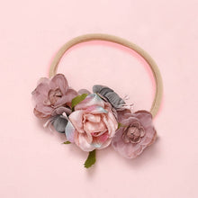 Load image into Gallery viewer, BalleenShiny Fashion Florals Headband Newborn Baby Elastic Princess Hairbands Child Kids Pearl Fresh Style Cute Headwear Gifts