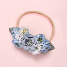 Load image into Gallery viewer, BalleenShiny Fashion Florals Headband Newborn Baby Elastic Princess Hairbands Child Kids Pearl Fresh Style Cute Headwear Gifts