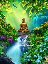 Load image into Gallery viewer, HUACAN 5D DIY Diamond Painting Buddha Zen Home Decoration Embroidery Picture Handcraft Art Kits Lover Gift