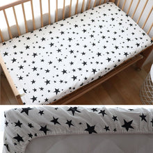 Load image into Gallery viewer, Baby Fitted Sheet For Newborns Cotton Soft Crib Bed Sheet For Children Mattress Cover Protector 130x70cm Allow Custom Make