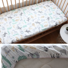 Load image into Gallery viewer, Baby Fitted Sheet For Newborns Cotton Soft Crib Bed Sheet For Children Mattress Cover Protector 130x70cm Allow Custom Make