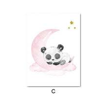 Load image into Gallery viewer, Children Decoration Panda Balloon Nursery Poster Wall Art Print Canvas Painting Decorative Nordic Kid Baby Bedroom Decor Picture