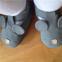 Load image into Gallery viewer, EnkeliBB Animal Leather Baby Walker Shoes Genuine Leather New Born baby Shoe Panda/Bear/Bunny Australia Brand Kids Shoe