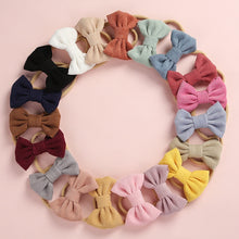 Load image into Gallery viewer, Baby Headband Bow Headbands For Girl Corduroy Head Band Thin Nylon Hairband Newborn Kids Toddler Hair Accessories Spring Summer