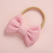 Load image into Gallery viewer, Baby Headband Bow Headbands For Girl Corduroy Head Band Thin Nylon Hairband Newborn Kids Toddler Hair Accessories Spring Summer
