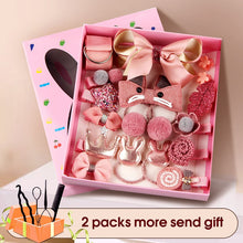 Load image into Gallery viewer, 18pcs Baby Girl Headband for Children's Turban Darling Bows Kids Headwear Elastic Hair Bands Clips Hairpins Set Baby Accessories