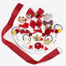 Load image into Gallery viewer, 18pcs Baby Girl Headband for Children's Turban Darling Bows Kids Headwear Elastic Hair Bands Clips Hairpins Set Baby Accessories