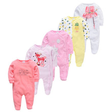 Load image into Gallery viewer, 5pcs Sleepers Baby Pyjamas Newborn Girl Boy Pijamas bebe fille Cotton Breathable Soft ropa bebe Newborn Sleepers Baby Pjiamas