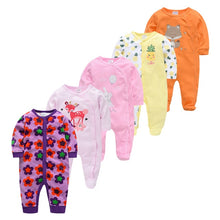 Load image into Gallery viewer, 5pcs Sleepers Baby Pyjamas Newborn Girl Boy Pijamas bebe fille Cotton Breathable Soft ropa bebe Newborn Sleepers Baby Pjiamas