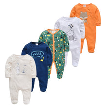 Load image into Gallery viewer, 5pcs Sleepers Baby Pyjamas Newborn Girl Boy Pijamas bebe fille Cotton Breathable Soft ropa bebe Newborn Sleepers Baby Pjiamas