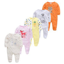 Load image into Gallery viewer, 5pcs Sleepers Baby Pyjamas Newborn Girl Boy Pijamas bebe fille Cotton Breathable Soft ropa bebe Newborn Sleepers Baby Pjiamas