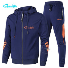 Load image into Gallery viewer, Daiwa Spring Autumn 2020 Fishing Suit Cotton Outdoor Camping Hiking Sport Set Striped Clothes Fishing Jacket Pants Suit