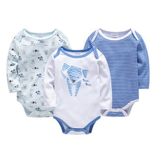 Load image into Gallery viewer, Kavkas New Baby Boys Bodysuit 6 PCS 3 PCS Long Sleeve Cotton Baby Boy Girl Clothes 0-3 months Newborn body bebe Clothing