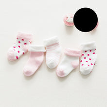 Load image into Gallery viewer, 5 pair High Quality Thicken Cartoon Comfort Cotton Newborn Socks Kids Boy New Born Baby Girl Socks Meia Infantil Miaoyoutong