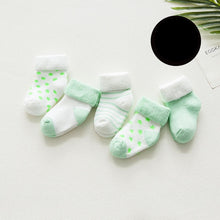 Load image into Gallery viewer, 5 pair High Quality Thicken Cartoon Comfort Cotton Newborn Socks Kids Boy New Born Baby Girl Socks Meia Infantil Miaoyoutong