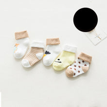 Load image into Gallery viewer, 5 pair High Quality Thicken Cartoon Comfort Cotton Newborn Socks Kids Boy New Born Baby Girl Socks Meia Infantil Miaoyoutong