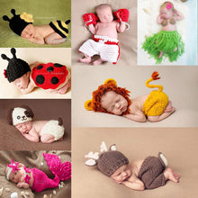 Load image into Gallery viewer, newborn photography props crothet baby clothes boy clothing boys accessories infant girl costume crocheted handmade outfit