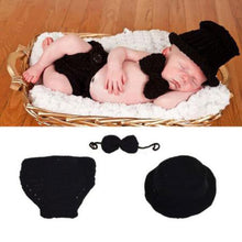 Load image into Gallery viewer, newborn photography props crothet baby clothes boy clothing boys accessories infant girl costume crocheted handmade outfit