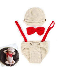 Load image into Gallery viewer, newborn photography props crothet baby clothes boy clothing boys accessories infant girl costume crocheted handmade outfit