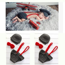 Load image into Gallery viewer, newborn photography props crothet baby clothes boy clothing boys accessories infant girl costume crocheted handmade outfit