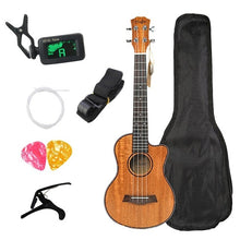 Load image into Gallery viewer, 26 Inch Ukulele Set 19 Fret Tenor Sapele Acoustic Guitaar beginner guitars Hawaii 4 String Full Kits Ukulele Guitar for Beginner