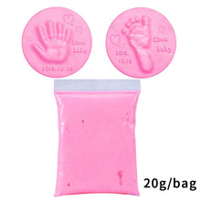 Load image into Gallery viewer, Soft Clay DIY Newborn Baby Souvenirs Hand Print Footprint Non-toxic Clay Kit Casting Parent-child Hand Ink Pad Fingerprint Toys