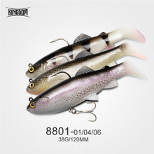 Load image into Gallery viewer, Kingdom Hot Perfect Soft Baits 120mm 200mm 160mm 170mm Good Action Sinking Fishing lures Swimbaits Artificial soft lure for Pike