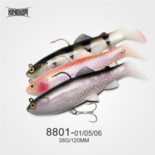 Load image into Gallery viewer, Kingdom Hot Perfect Soft Baits 120mm 200mm 160mm 170mm Good Action Sinking Fishing lures Swimbaits Artificial soft lure for Pike
