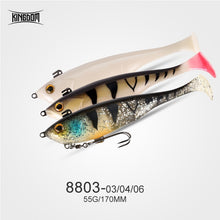 Load image into Gallery viewer, Kingdom Hot Perfect Soft Baits 120mm 200mm 160mm 170mm Good Action Sinking Fishing lures Swimbaits Artificial soft lure for Pike