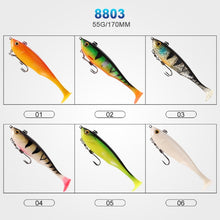 Load image into Gallery viewer, Kingdom Hot Perfect Soft Baits 120mm 200mm 160mm 170mm Good Action Sinking Fishing lures Swimbaits Artificial soft lure for Pike
