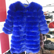 Load image into Gallery viewer, 2020 Real Fox Fur Coat Women Natural Real Fur Jackets Vest Winter Outerwear Women Clothes
