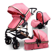 Load image into Gallery viewer, Normal ship! 3 in 1 baby strollers and sleeping basket newborn 2 in 1 baby stroller Europe baby pram one parcel with car seat