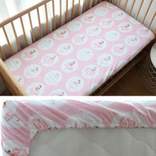 Load image into Gallery viewer, Baby Fitted Sheet For Newborns Cotton Soft Crib Bed Sheet For Children Mattress Cover Protector 130x70cm Allow Custom Make