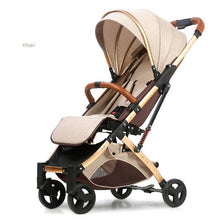 Load image into Gallery viewer, Babyfond 5.8 kg Light Stroller Gold Frame Car Portable Carriage Umbrella Baby Stroller Newborn Travelling Pram on Plane Gifts