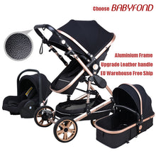 Load image into Gallery viewer, Babyfond Baby stroller high landscape baby Cart 3 in 1 baby stroller with car seat 2 in 1 baby stroller CE safety