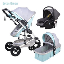 Load image into Gallery viewer, Babyfond Baby stroller high landscape baby Cart 3 in 1 baby stroller with car seat 2 in 1 baby stroller CE safety