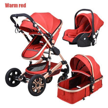 Load image into Gallery viewer, Babyfond Baby stroller high landscape baby Cart 3 in 1 baby stroller with car seat 2 in 1 baby stroller CE safety