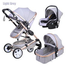 Load image into Gallery viewer, Babyfond Baby stroller high landscape baby Cart 3 in 1 baby stroller with car seat 2 in 1 baby stroller CE safety