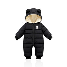 Load image into Gallery viewer, LZH 2020 Autumn Winter Infant Baby Clothing New Baby Boys Thick Down Cotton Jumpsuit Girls Long-sleeved Hooded Romper 3-12 Month