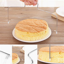 Load image into Gallery viewer, Stainless Steel Adjustable 2-Wire Dual-Layers Cake Cutter Slicer Cake Cutting Machine Biscuit Cutting Kitchen sponge cake knife
