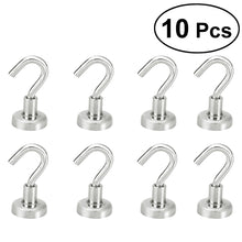 Load image into Gallery viewer, 2/10Pcs Magnetic Hooks Powerful Heavy Duty Neodymium Magnet Hanger Strong Magnetic Cup Hanging Hangers Key Coat Wall Hook