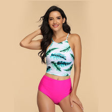 Load image into Gallery viewer, NAKIAEOI 2020 New Sexy Bikinis Women High Waist Swimsuit Push Up Swimwear Flower Print Ruffle Bikini Set Beach Wear Bathing Suit