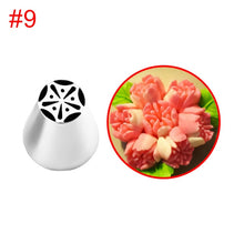 Load image into Gallery viewer, HMZCN Pastry Nozzles Puffing Flower Fondant Cream Nozzle Pastry Stainless Steel Icing Piping Nozzles Baking Decorating Molds