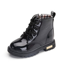 Load image into Gallery viewer, New Children Shoes Boots for Children Size 21-37 Martin Boots for Girl PU Leather Waterproof Winter Kids Snow Shoes Girls Boots