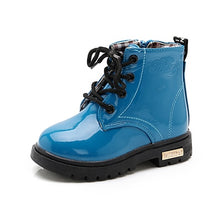 Load image into Gallery viewer, New Children Shoes Boots for Children Size 21-37 Martin Boots for Girl PU Leather Waterproof Winter Kids Snow Shoes Girls Boots